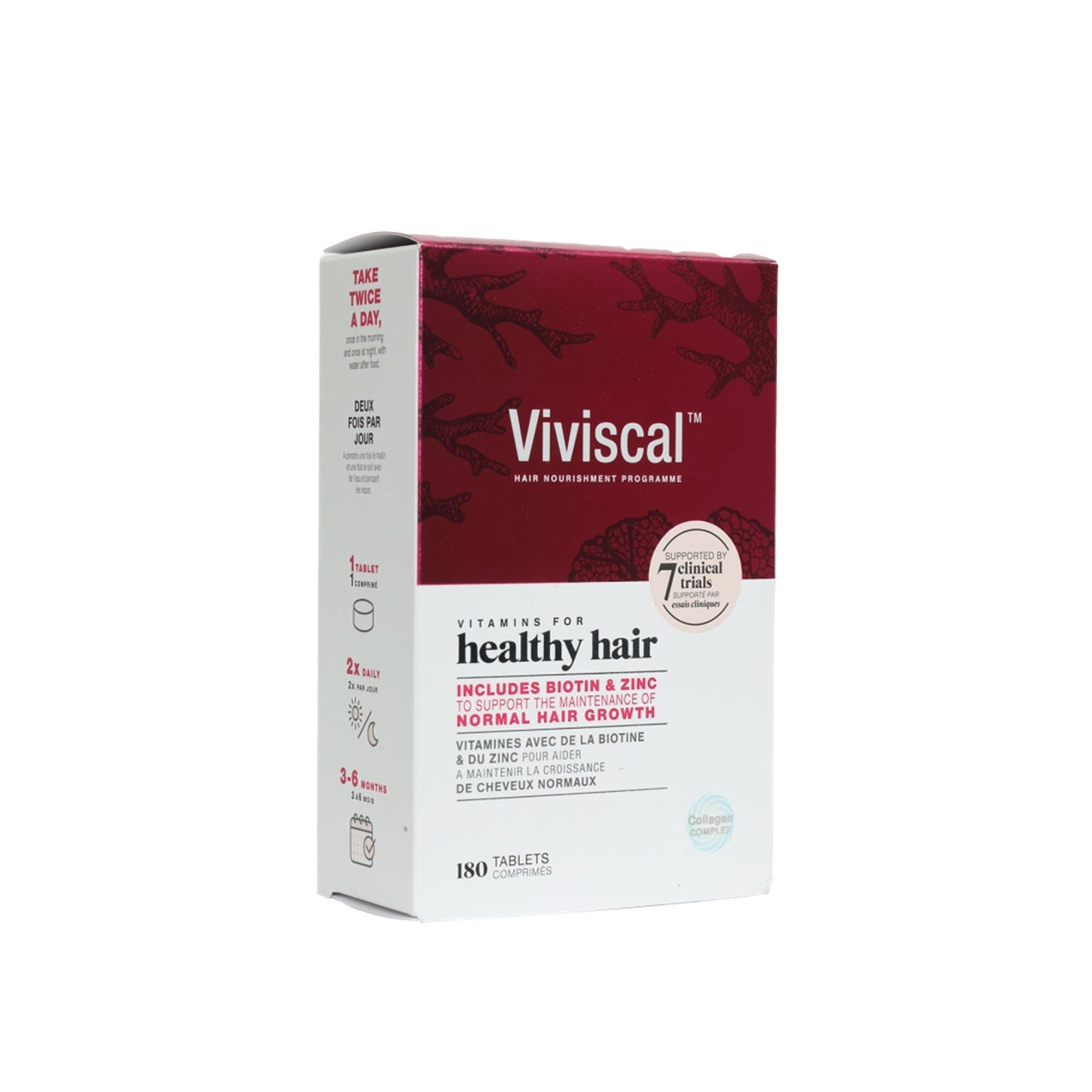 Viviscal Suplemento Alimentar Fortalecedor de Cabelo 180 Comprimidos - Viviscal